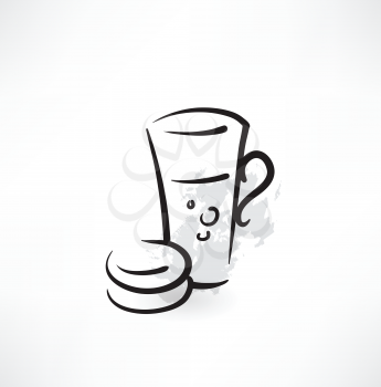 cookies and tea icon