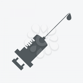 Syringe Icon - Raster Version.Vector Also Available