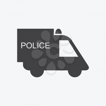 Vector Police Car Icon
