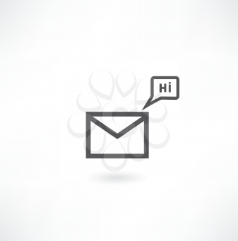 an mail icon, eps10 vector