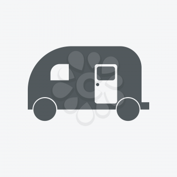 Set of transport icons - trailers