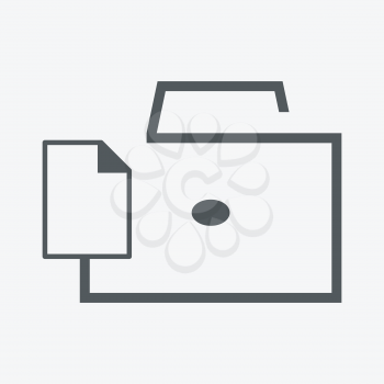 briefcase with documents icon