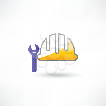 helmet and wrench icon