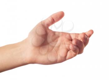 Friendly human hand