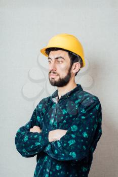 Portrait of handsome construction worker