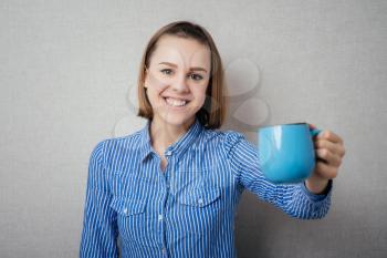 woman coffee cup hold.