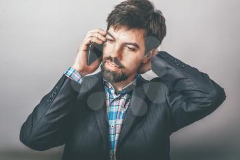 businessman calling on the phone