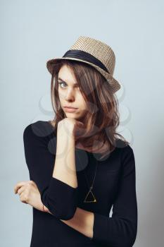 girl in a hat