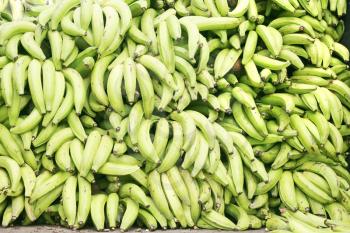 Green plantains (bananas) 