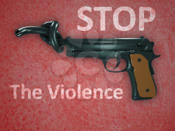 No gun violence symbol