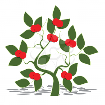 Royalty Free Clipart Image of an Apple Illustration