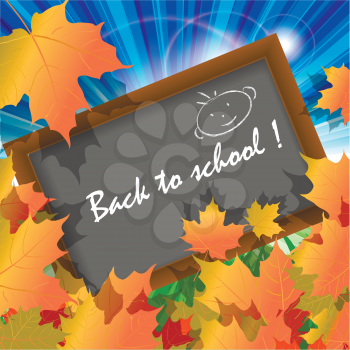 Royalty Free Clipart Image of a Back to School Illustration