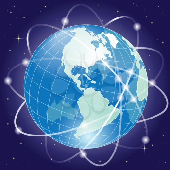 Royalty Free Clipart Image of Planet Earth