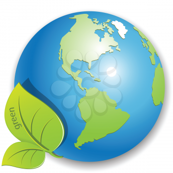 Royalty Free Clipart Image of Planet Earth