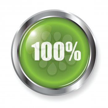 Royalty Free Clipart Image of a  Button