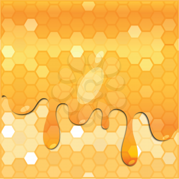 Royalty Free Clipart Image of a Honey Background