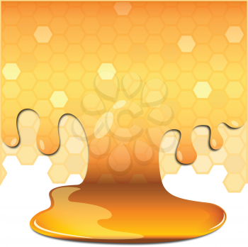 Royalty Free Clipart Image of a Honey Background