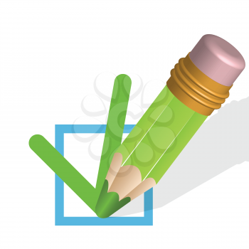 Royalty Free Clipart Image of a Pencil