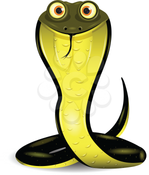 Royalty Free Clipart Image of a Cobra