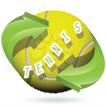 Royalty Free Clipart Image of a Tennis Ball