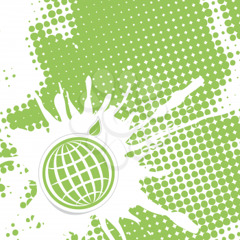 Royalty Free Clipart Image of a Globe Background