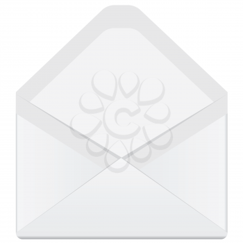 Royalty Free Clipart Image of a White Envelope
