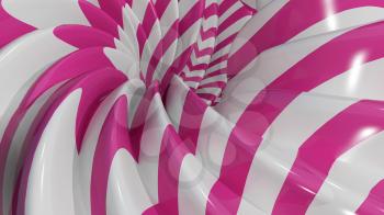 3D Illustration Abstract Caramel Background with Pink