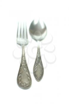 Royalty Free Photo of a Fork and Spoon