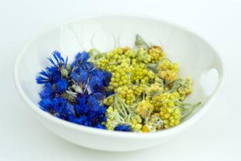 Royalty Free Photo of a Bowl of Flowers
