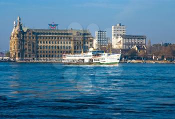 Royalty Free Photo of a Boat in the Water in Istanbul
