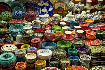 Royalty Free Photo of a Market in Istanbul