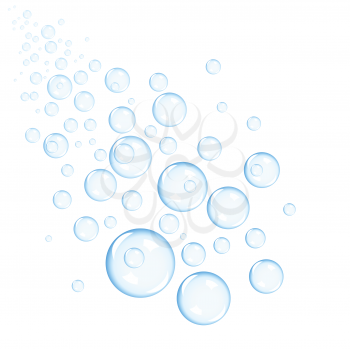 Royalty Free Clipart Image of a Bubble Background