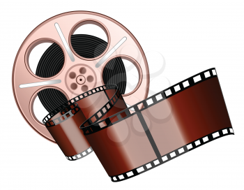 Royalty Free Clipart Image of a Film Roll
