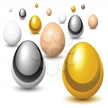 Royalty Free Clipart Image of Eggs