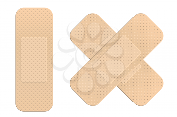 Royalty Free Clipart Image of First Aid Bandages