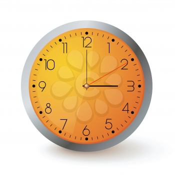Royalty Free Clipart Image of an Analog Clock