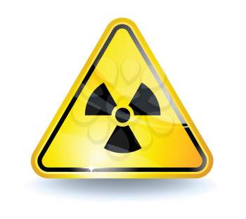 Royalty Free Clipart Image of a Radiation Sign