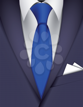 Royalty Free Clipart Image of a Suit and Tie