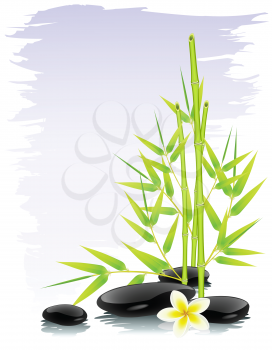 Royalty Free Clipart Image of a Zen Background