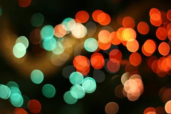 Abstract christmas background, light blur creating very nice bokeh, red and green