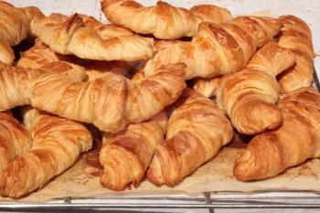 Croissants in the shop