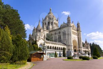 Royalty Free Photo of the Basilica of Lisieux in Normandy, France