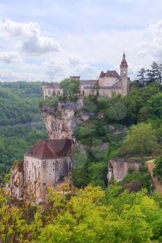 Rocamadour, french village on a cliff, Lot, France