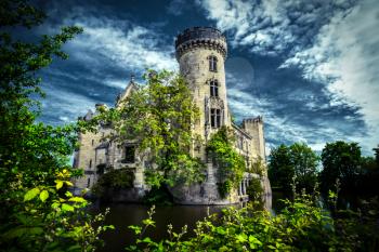 Fairytale ruin of a french castle, La Mothe Chandeniers