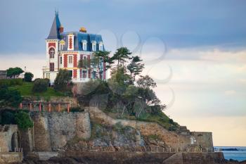 Splendid Belle Epoque house standing in Dinard, Brittany, France