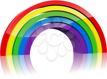 Royalty Free Clipart Image of a Rainbow