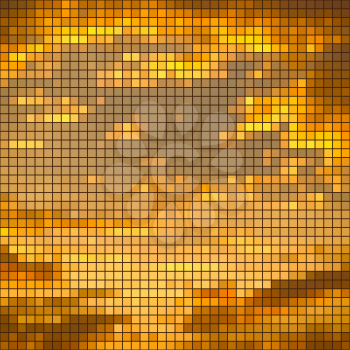 Royalty Free Clipart Image of an Abstract Golden Cloud Background