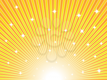 Royalty Free Clipart Image of an Abstract Sunny Background