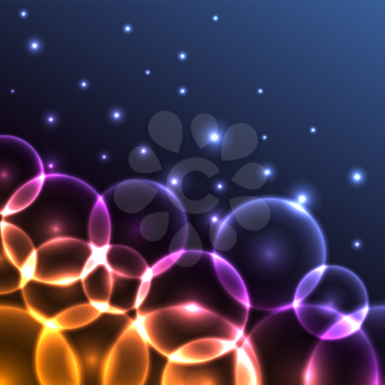 Royalty Free Clipart Image of an Abstract Bubble Background