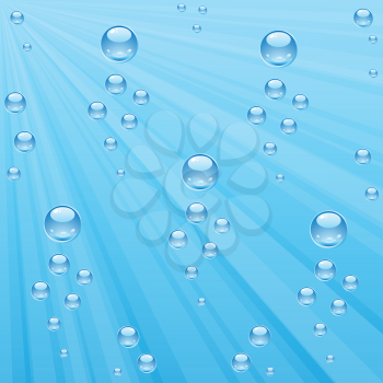 Royalty Free Clipart Image of an Underwater Bubble Background